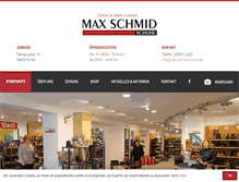 Tablet Screenshot of max-schmid-schuhe.de